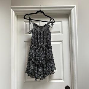 MISA Los Angeles Black & White Polka Dot Dress